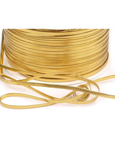 Dutinka s lurexem šíře 2,5 mm plochá - 50 m | Mimib