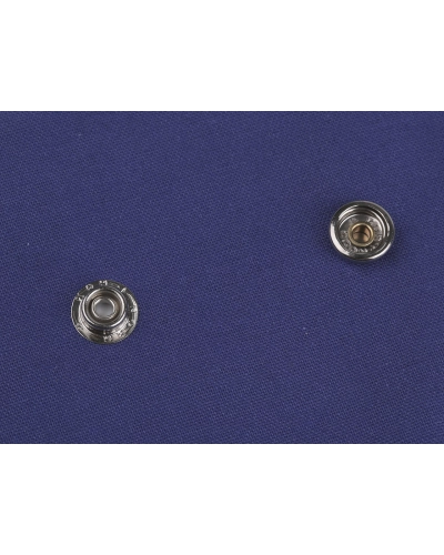 Knoflíky stiskací s kroužkem Ø15 mm (AM6) na silné látky, sypané - 100 ks | Mimib