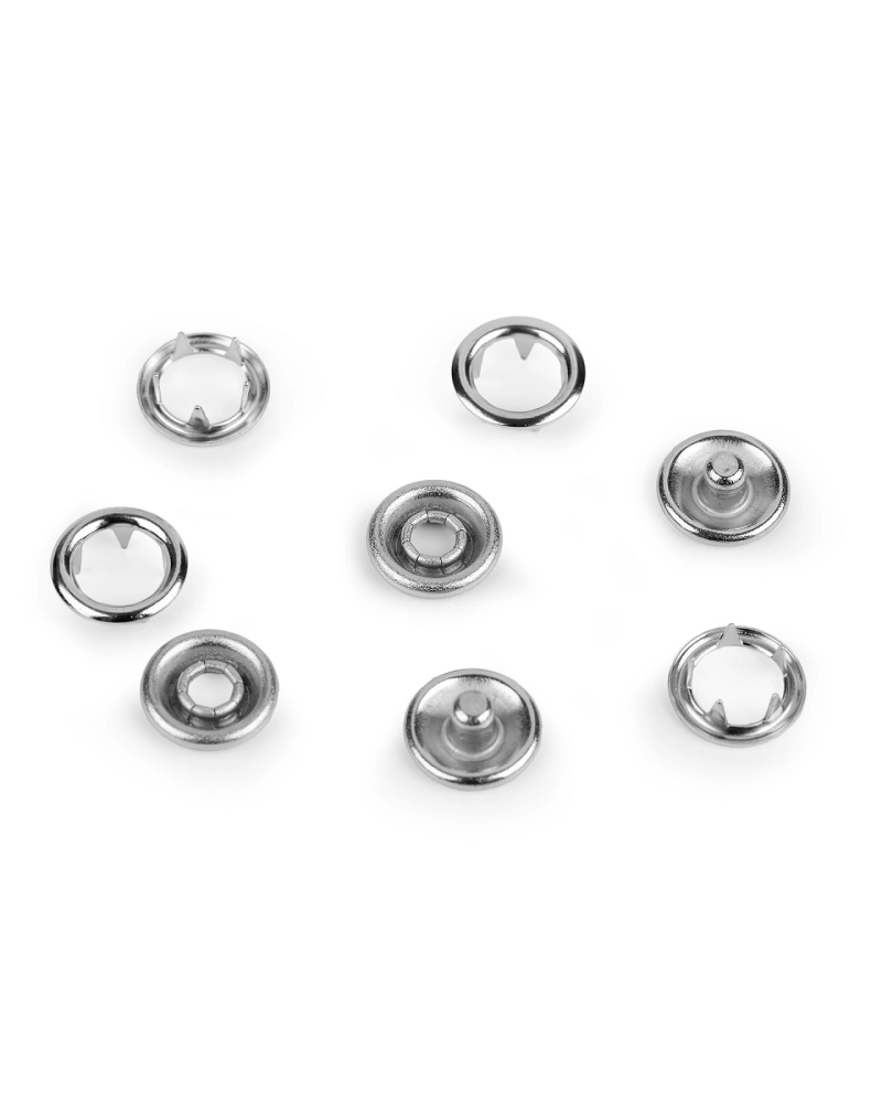 Knoflíky stiskací Roland Baby Ø10 mm na slabé látky, sypané - 500 sada | Mimib