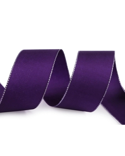 Stuha taftová s lurexem šíře 40 mm - 10 m | Mimib