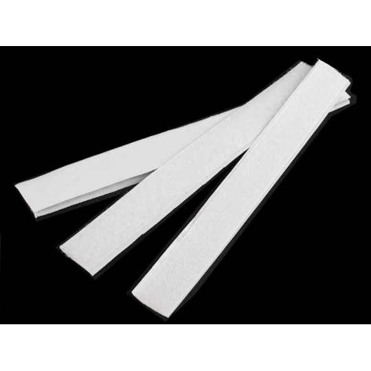 Suchý zips háčik + plyš samolepiaci strihaný šírka 20 mm - 10 pár | Mimib