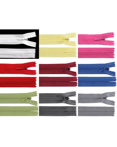 Spirálový zip skrytý No 3 délka 18 cm - 1 ks | Mimib