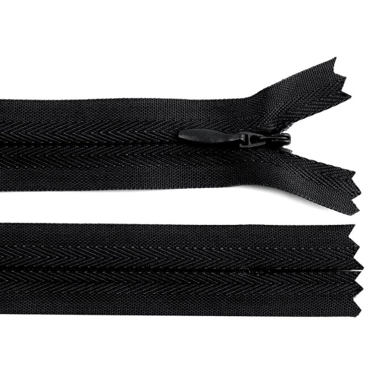 Spirálový zip skrytý No 3 délka 30 cm - 1 ks | Mimib