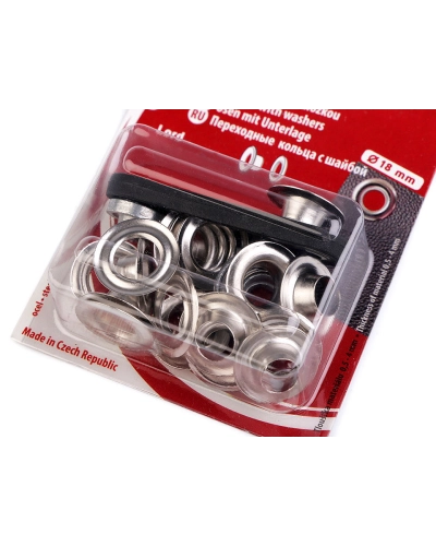 Průchodky s podložkou vnitřní Ø8 mm / vnější Ø18 mm - 1 blistr | Mimib