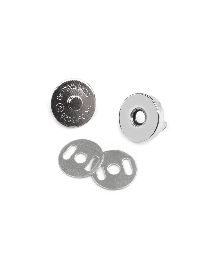 Magnetické zapínání Ø15 mm nikl - 5 sada | Mimib