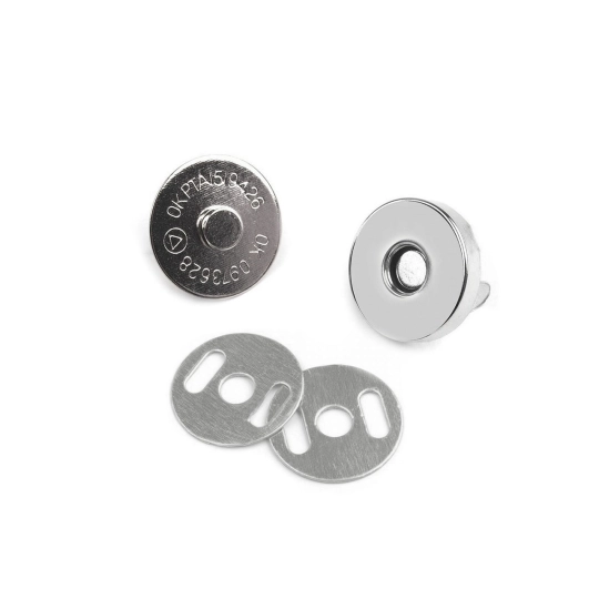 Magnetické zapínání Ø15 mm nikl - 5 sada | Mimib