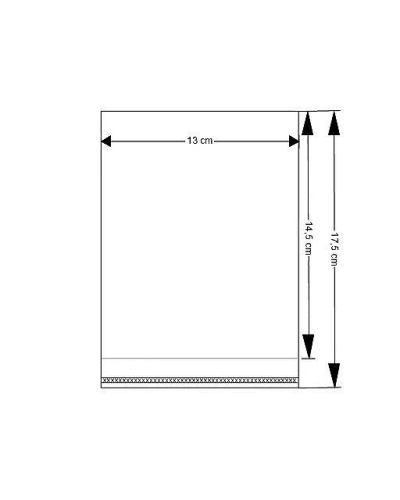 PP vrecko s lepiacou lištou 13x14,5 cm - 100 ks | Mimib
