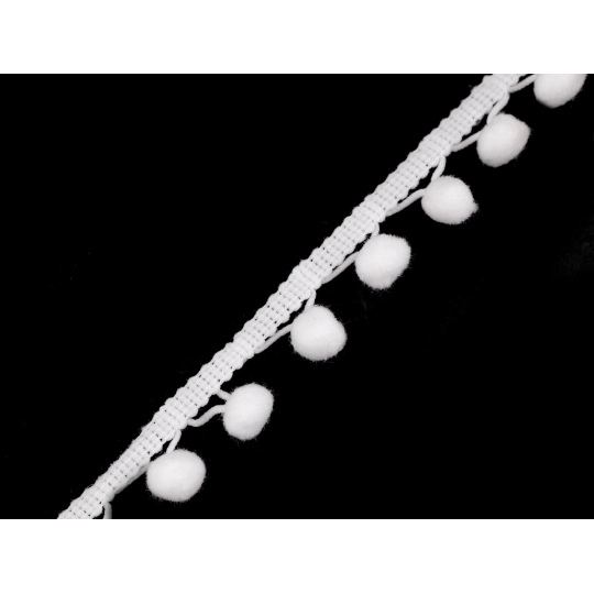 Prýmek šíře 20 mm s bambulkami Ø10 mm - 13.5 m | Mimib