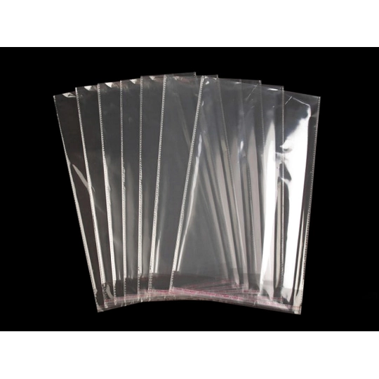 PP sáček s lepicí klopou 22x35 cm - 100 ks | Mimib