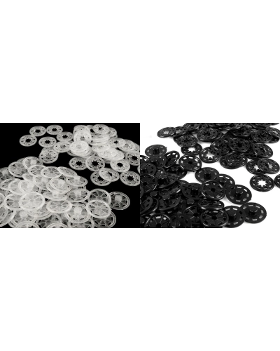 Plastové patentky / stiskací knoflíky Ø25 mm - 5 pár | Mimib