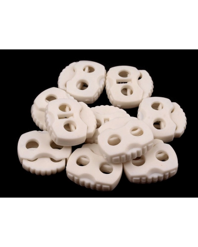 Brzdičky s dvěmi dírkami 20x20 mm - 10 ks | Mimib