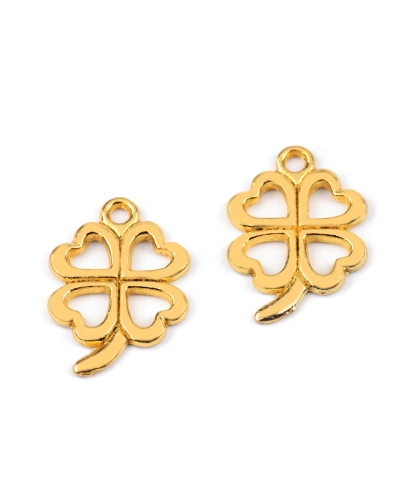 Přívěsek čtyřlístek 15x21 mm - 5 ks | Mimib