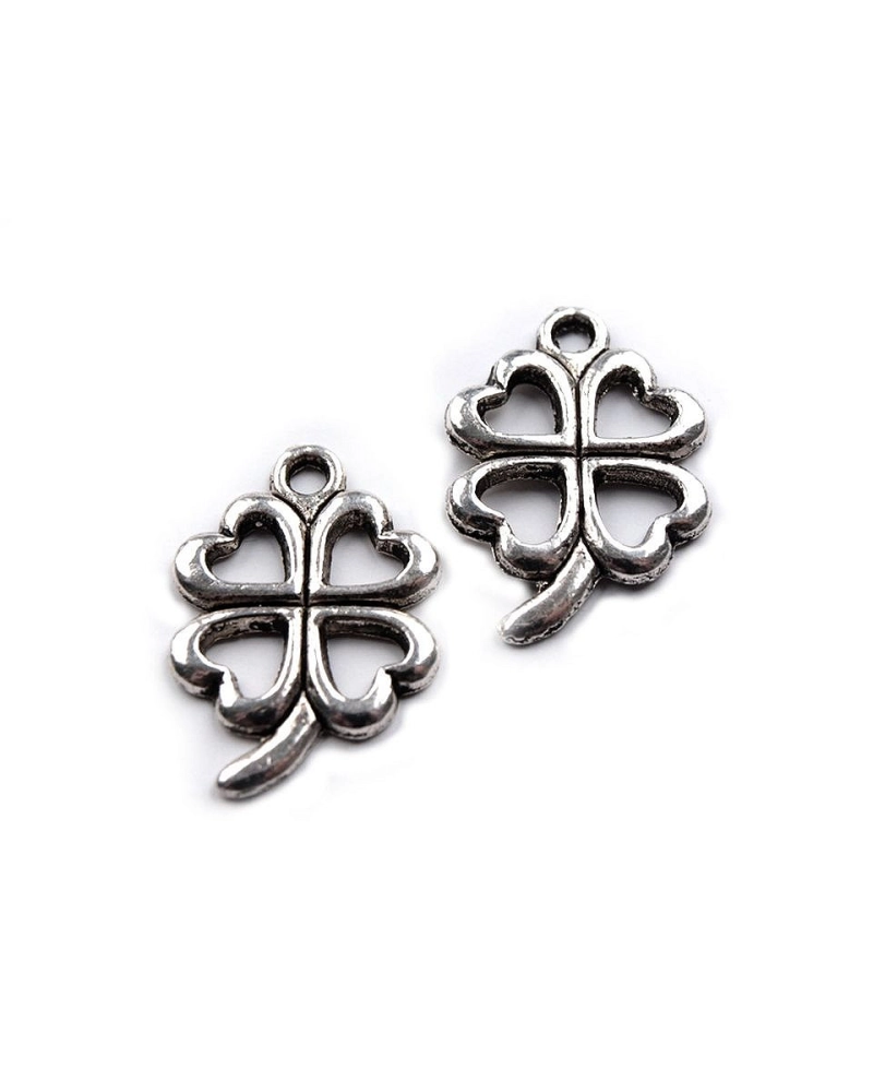 Přívěsek čtyřlístek 15x21 mm - 5 ks | Mimib