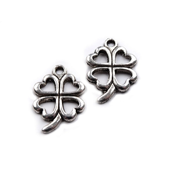 Přívěsek čtyřlístek 15x21 mm - 5 ks | Mimib