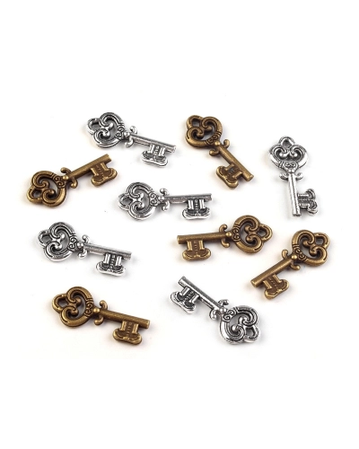 Prívesok kľúčik  9x20mm - 10 ks | Mimib