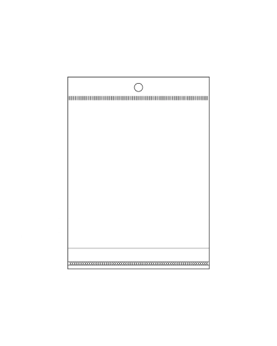 PP vrecko s lepiacou lištou a závesom 13x14 cm - 100 ks | Mimib