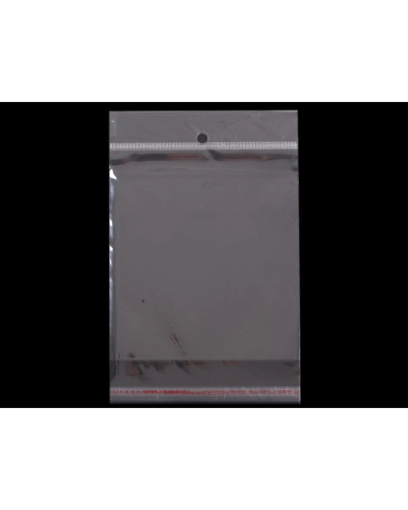 PP vrecko s lepiacou lištou a závesom 13x14 cm - 100 ks | Mimib