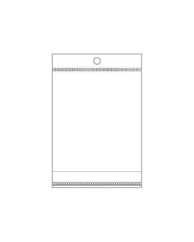 PP vrecko s lepiacou lištou a závesom 8x12 cm - 100 ks | Mimib