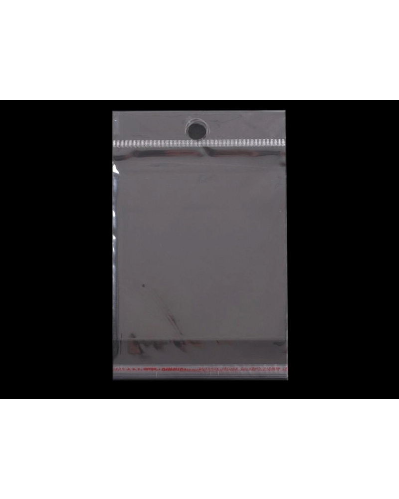 PP vrecko s lepiacou lištou a závesom 8x12 cm - 100 ks | Mimib