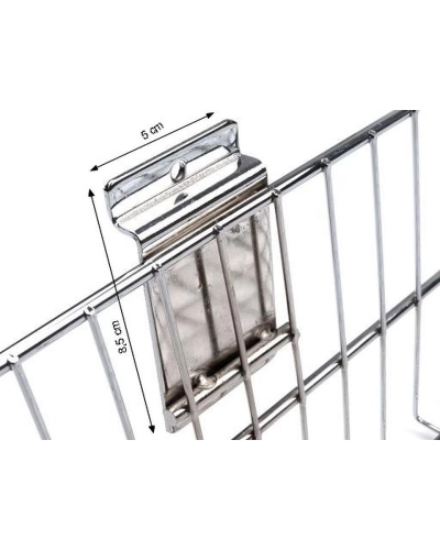 Kovový košík 40x90 cm k zaveseniu na panely - 1 ks | Mimib