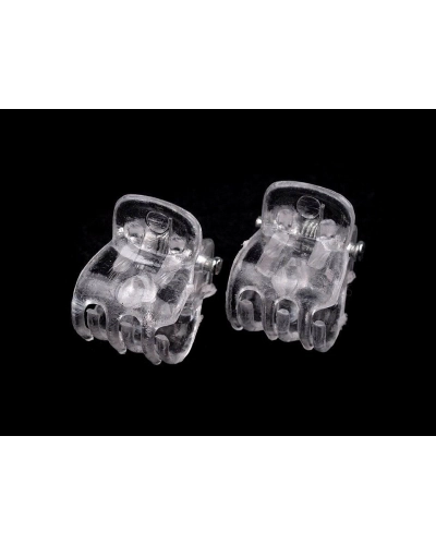 Štipec do vlasov malý 10x13 mm transparent - 20 ks | Mimib