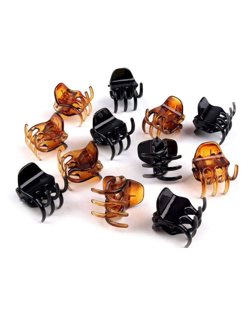 Štipec do vlasov malý 20x20 mm - 12 ks