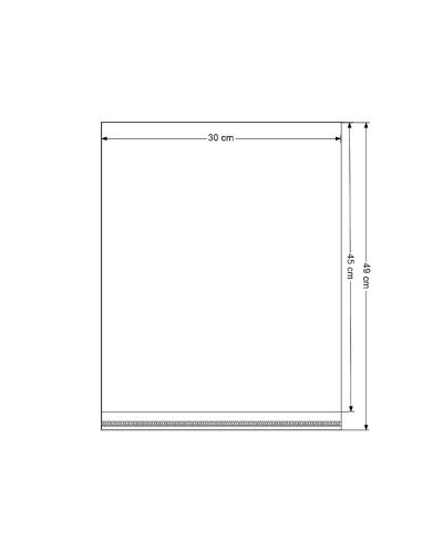 PP sáček s lepicí klopou 30x45 cm - 100 ks | Mimib