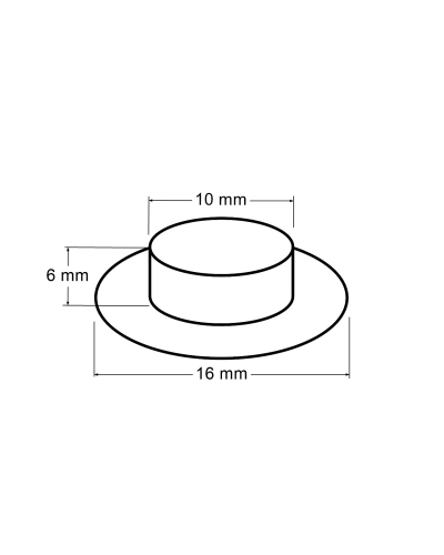 Průchodky s podložkou vnitřní Ø10 mm / vnější Ø16 mm - 20 pár | Mimib