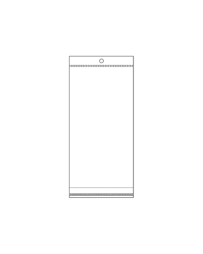 PP sáček s lepicí klopou a závěsem 10x22 cm - 100 ks | Mimib