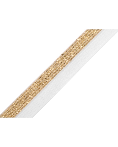 Lemovací pruženka půlená / lampas šíře 17 mm s lurexem - 25 m | Mimib