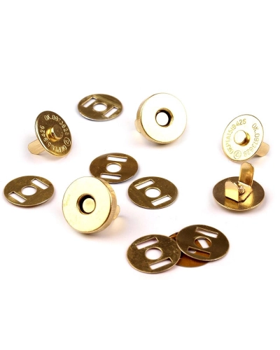 Magnetické zapínání Ø15 mm zlaté - 5 sada | Mimib