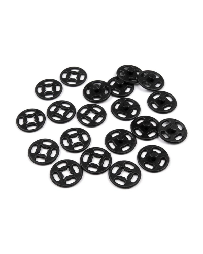Plastové patentky / stiskací knoflíky transparentní Ø13 mm, Ø15 mm - 10 pár | Mimib