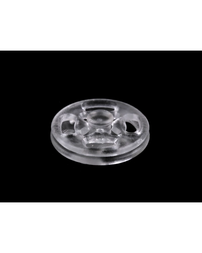 Plastové patentky / stiskací knoflíky transparentní Ø13 mm, Ø15 mm - 10 pár | Mimib