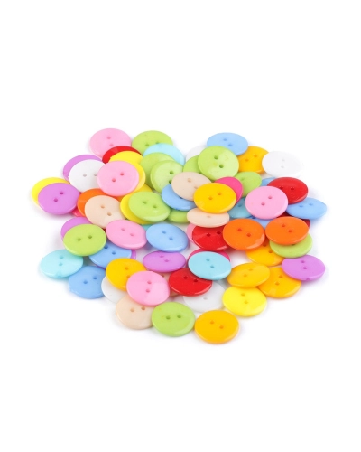 Knoflík barevný mix velikost 28" - 100 ks | Mimib
