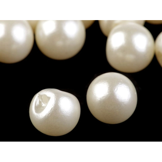 Perla k našití / knoflík Ø14 mm - 10 ks | Mimib