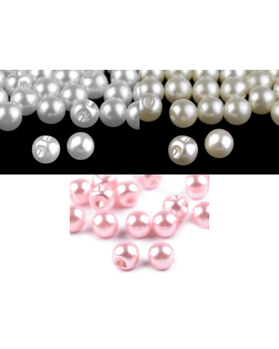 Perla k našití / knoflík Ø8 mm - 20 ks | Mimib