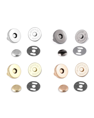 Magnetické zapínání Ø18 mm s nýtkem - 5 sada | Mimib