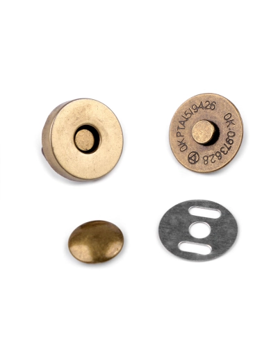 Magnetické zapínání Ø18 mm s nýtkem - 5 sada | Mimib