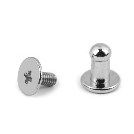 Sedlářský nýt šroubovací Ø4 mm - 5 pár | Mimib