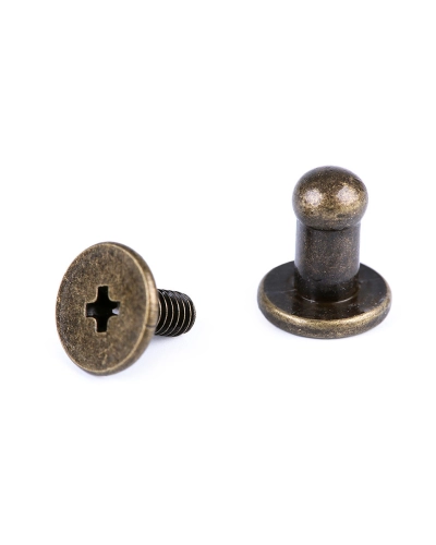Sedlářský nýt šroubovací Ø4 mm - 5 pár | Mimib