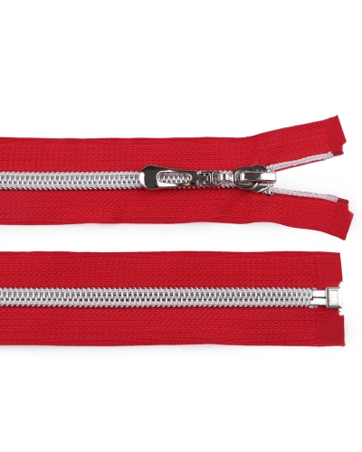 Spirálový zip No 7 délka 65 cm se stříbrnými zoubky - 1 ks | Mimib