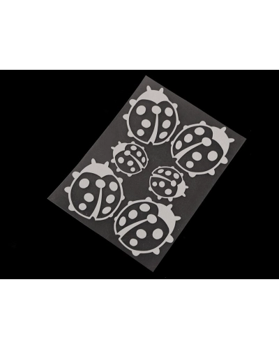 Reflexní nažehlovačky hvězda, květ, srdce, smajlík, auto, pes, ježek, tučňák, ruka 9x12 cm - 1 sáček | Mimib