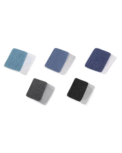 Nažehlovací záplaty riflové 5,3x7,9 cm - 2 ks | Mimib