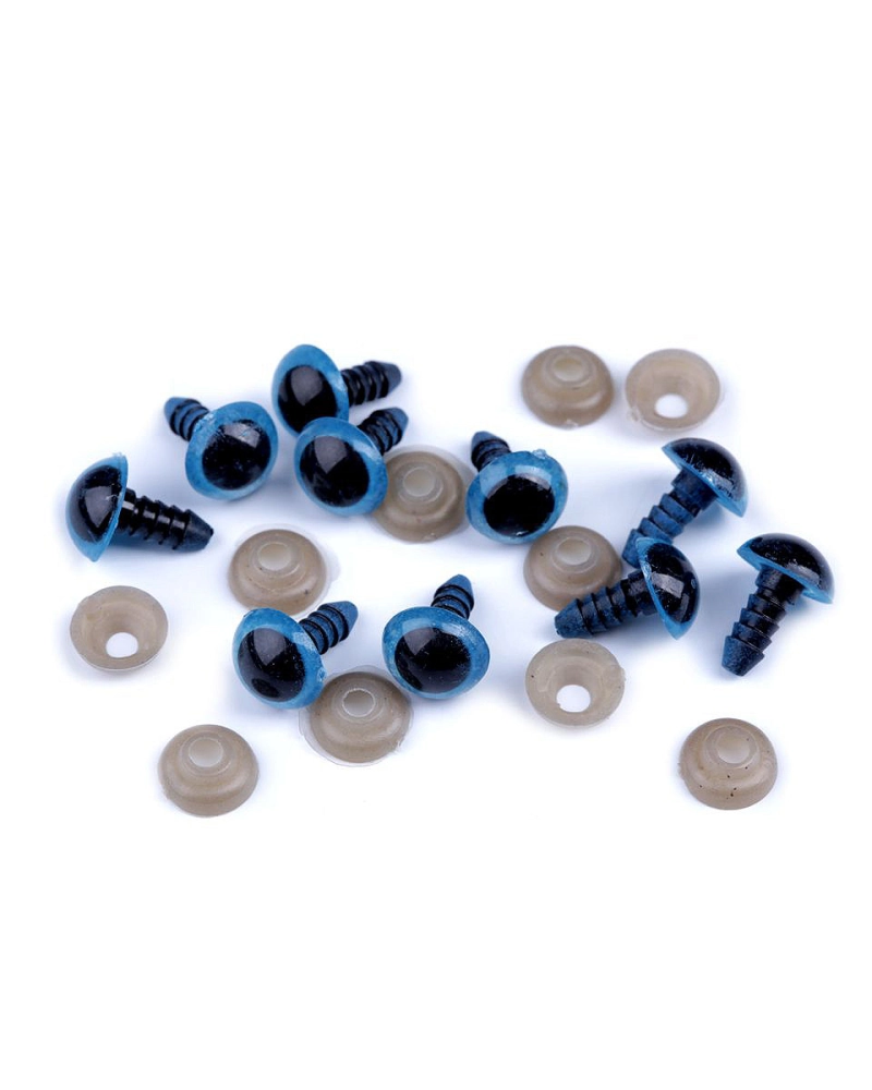 Oči s pojistkou Ø10 mm - 10 sada | Mimib
