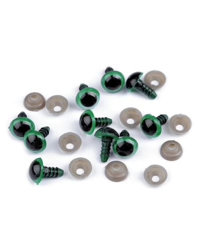 Oči s pojistkou Ø10 mm - 10 sada | Mimib
