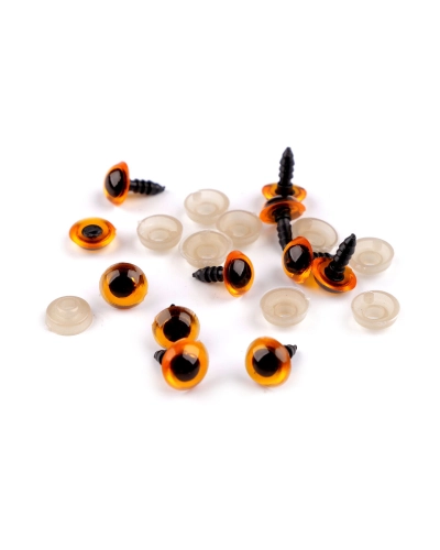 Oči s pojistkou Ø10 mm - 10 sada | Mimib
