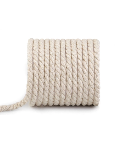 Bavlnená šnúra krútená Ø8 mm macrame - 20 m | Mimib