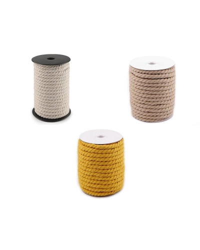 Bavlnená šnúra krútená Ø8 mm macrame - 20 m | Mimib