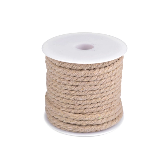 Bavlnená šnúra krútená Ø5 mm macrame - 15 m | Mimib
