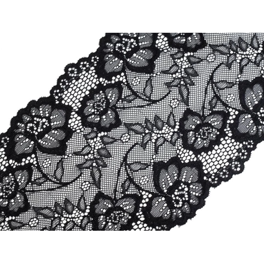 Elastická čipka / vsadka / behúň šírka 18,5 cm - 1 m | Mimib